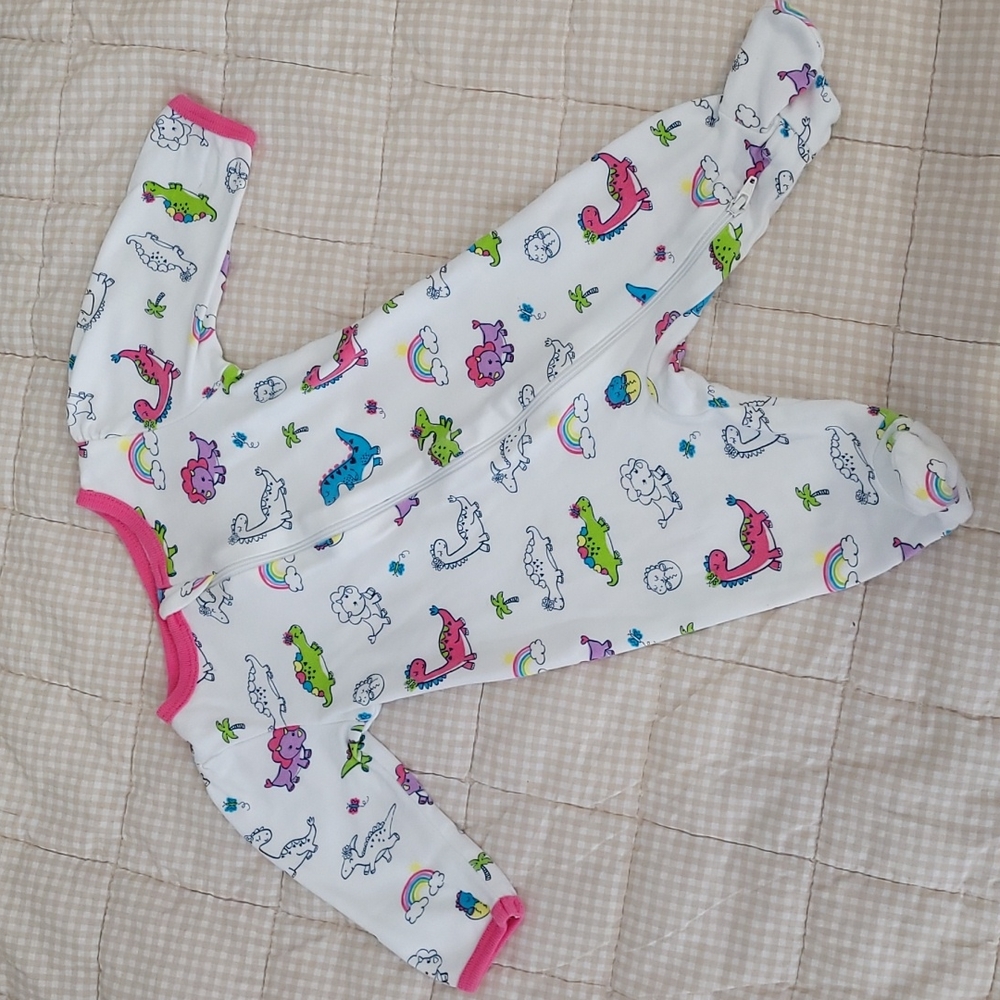 Baby Girl Dinosaur PJs Wonder Nation 0-3 Months